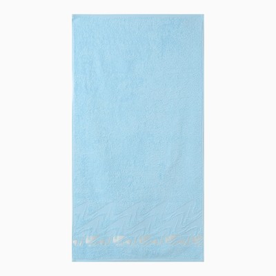Полотенце махровое Brilliance 14-4311, 70х130см, цв.голубой, 390г/м, хлопок 100%