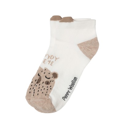 Носки детские «Тэдди», цвет молочный, размер 14-16 (размер обуви 23-26)