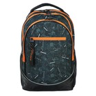 Рюкзак молодежный Hatber Street 42x30х20 см, эргономичная спинка, Extreme, чёрный/оранжевый - Фото 1