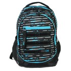 Рюкзак молодежный Hatber Street 42x30х20 см, эргономичная спинка, Urban camo, чёрный/синий - Фото 1