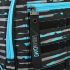 Рюкзак молодежный Hatber Street 42x30х20 см, эргономичная спинка, Urban camo, чёрный/синий - Фото 2