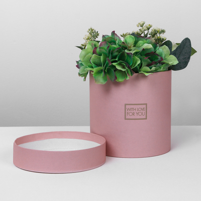 Коробка подарочная круглая, упаковка, «Пантон 06», 15 х 15 х 15 см