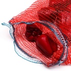 Сетка овощная с ручками, красная, 30×47 см, 8 кг - Фото 5