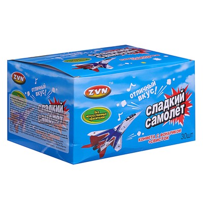 Леденец с игрушкой "Сладкий самолёт", 8 г