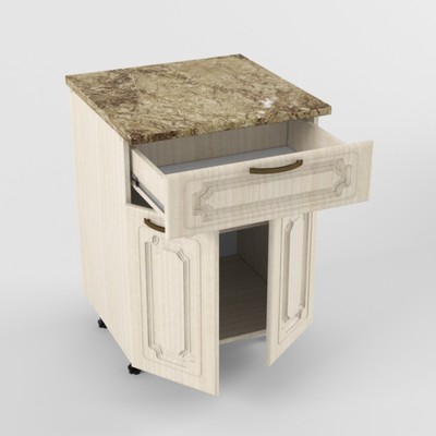 Шкаф нижний «Премьера», 1 ящик, 2 двери, 600×600×850 мм, цвет акация