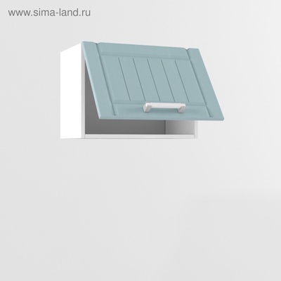 Шкаф навесной «РоялВуд», 300×500×360 мм, цвет белый/голубой прованс