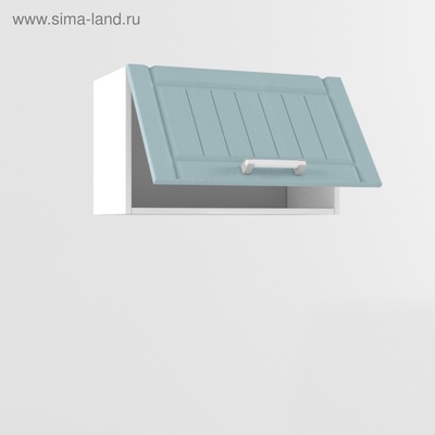 Шкаф навесной «РоялВуд», 300×600×360 мм, цвет белый/голубой прованс