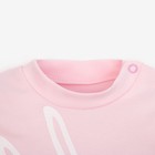 Комплект Крошка Я: джемпер, брюки "Зайка", розовый/серый, р.30, рост 98-104 см 2645243 - Фото 2