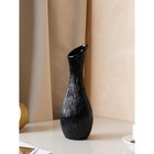 Ваза керамическая "Лиза", настольная, чёрная, 32 см - Фото 2