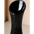 Ваза керамическая "Лиза", настольная, чёрная, 32 см - Фото 4