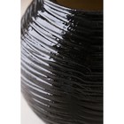 Ваза керамическая "Шарик", настольная, чёрная, 10.5 см - Фото 4