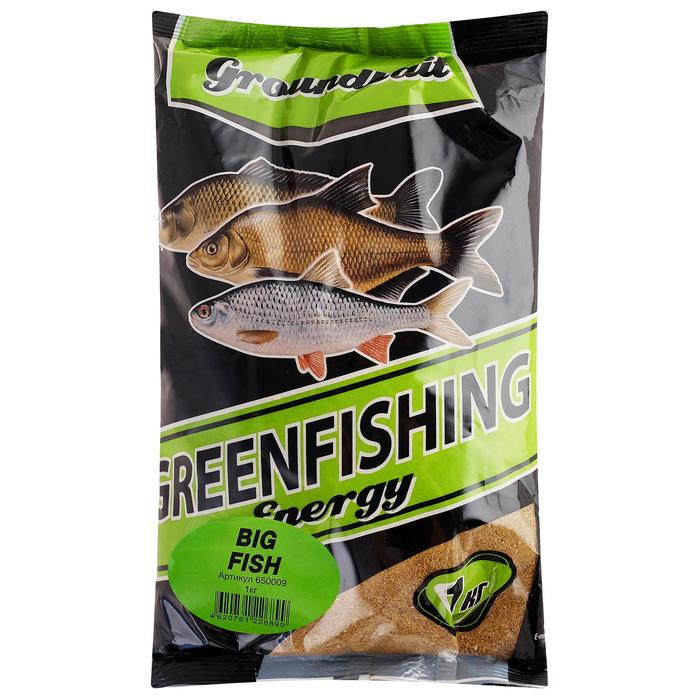 Прикормка Greenfishing Energy, BIG FISH, 1 кг - Фото 1