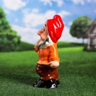 Садовая фигура "Гном стесняшка", разноцветная, 37.5 см, микс - Фото 5