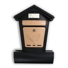 Ящик почтовый, пластиковый, «Элит», с замком, чёрный - Фото 2