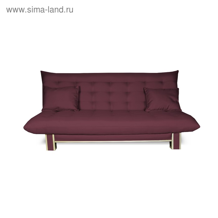 Диван прямой «ПОЛО» Style, спальное место 1200×1850 мм, рогожка, цвет сливовый - Фото 1
