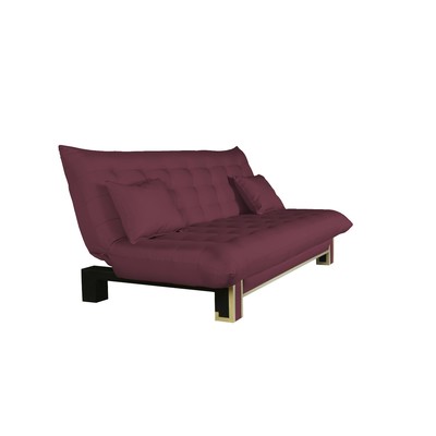 Диван прямой «ПОЛО» Style, спальное место 1200×1850 мм, рогожка, цвет сливовый