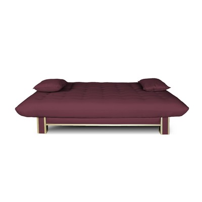 Диван прямой «ПОЛО» Style, спальное место 1200×1850 мм, рогожка, цвет сливовый