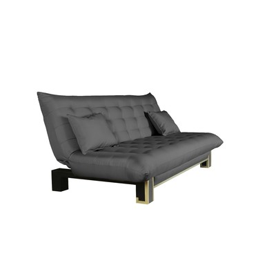 Диван прямой «ПОЛО» Style, спальное место 1200×1850 мм, рогожка, цвет графит