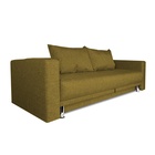 Диван прямой NEXT, c подлокотниками, спальное место 1200×1950 мм, обивка рогожка, цвет dark gold - Фото 5