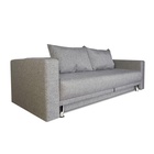 Диван прямой NEXT, c подлокотниками, спальное место 1200×1950 мм, обивка рогожка, цвет ASHy - Фото 5