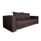 Диван прямой NEXT, c подлокотниками, спальное место 1200×1950 мм, обивка рогожка, цвет баклажан - Фото 2