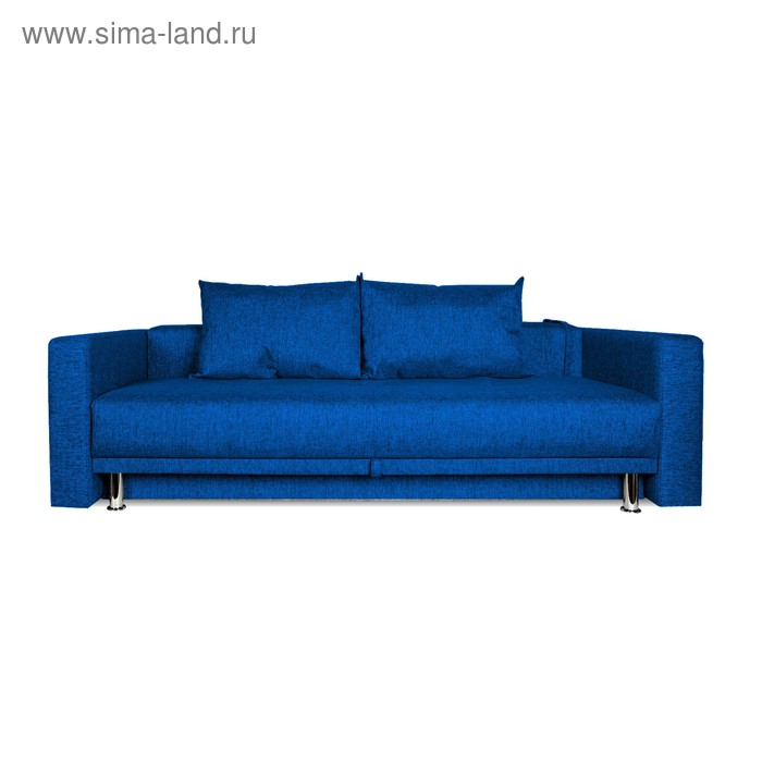 Диван прямой NEXT, c подлокотниками, спальное место 1200×1950 мм, обивка рогожка, цвет okean - Фото 1