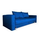 Диван прямой NEXT, c подлокотниками, спальное место 1200×1950 мм, обивка рогожка, цвет okean - Фото 5