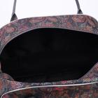 Сумка дорожная, трансформер, отдел на молнии, наружный карман, цвет чёрный/красный - Фото 5