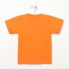 Футболка детская, цвет оранжевый, рост 74 см - Фото 3