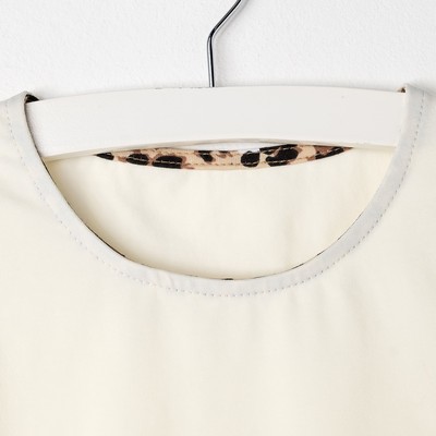 Комплект для девочки (футболка, лосины), цвет белый/леопард, рост 122 см