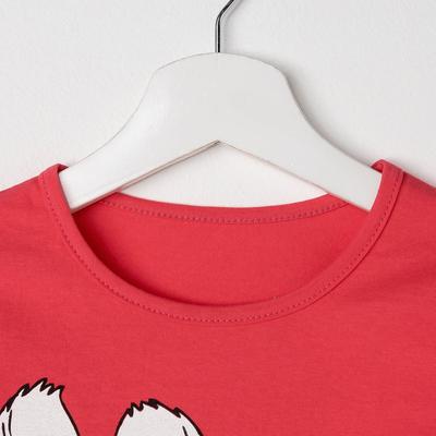 Свитшот для девочки, цвет коралловый, рост 110