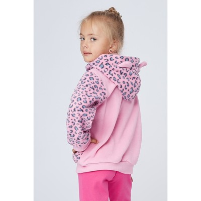 Толстовка для девочки, цвет розовый, рост 98 см