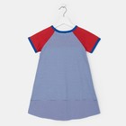 Платье для девочки, цвет синий, рост 104 см - Фото 3