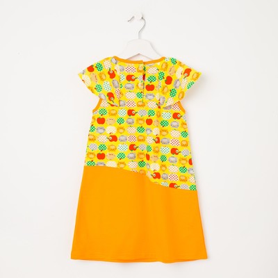 Платье для девочки, цвет жёлтый, рост 98 см