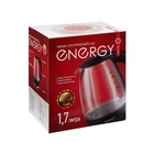 Чайник электрический ENERGY E-262, стекло, 1.7 л, 2200 Вт, белый - Фото 14