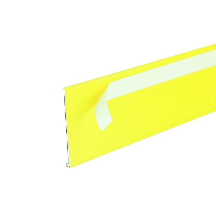 Ценникодержатель полочный самоклеящийся, DBR39, 1000 мм., цвет жёлтый - фото 1907003070