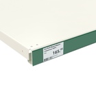 Ценникодержатель полочный самоклеящийся, DBR=39, 1000 мм, зелёный - Фото 2