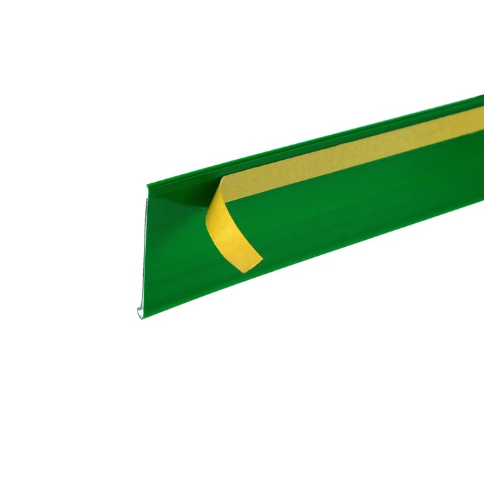 Ценникодержатель полочный самоклеящийся, DBR39, 1000 мм., цвет зелёный - фото 1907003074