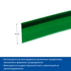 Ценникодержатель полочный самоклеящийся, DBR=39, 1000 мм, зелёный - Фото 4