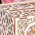 Свадебный банк "Совет да любовь", дерево, сборный, 24х19,5х16 см - Фото 4