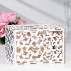 Шкатулка подарочная «Свадебный банк для сбора денег. Голуби», белый, сборный, 24×19.5×16 см - Фото 2