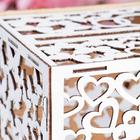 Шкатулка подарочная «Свадебный банк для сбора денег. Голуби», белый, сборный, 24×19.5×16 см - Фото 4