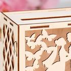 Шкатулка подарочная «Свадебный банк для сбора денег. Вместе навсегда», для росписи, творчества, декора, дерево, сборный, 24×10×16 см - Фото 5