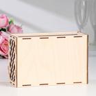 Шкатулка подарочная «Свадебный банк для сбора денег. Семейный банк», для росписи, творчества, декора, дерево, сборный, 24×10×16 см - Фото 3