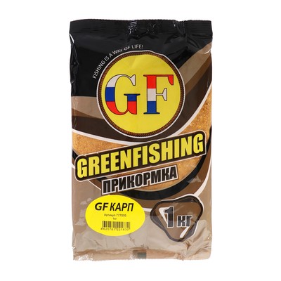 Прикормка Greenfishing GF, карп, 1 кг