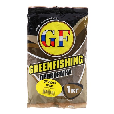 Прикормка Greenfishing GF, Black River, 1 кг