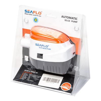 Помпа водооткачивающая SeaFlo SFBP2-G600-06 трюмная, электрическая, под патрубок 19мм, 24V