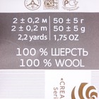 Шерсть для валяния 100% полутонкая шерсть 50гр (163 миндаль) - Фото 4