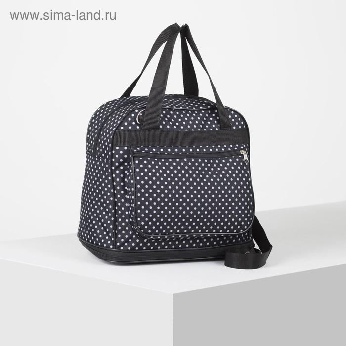 Сумка хозяйственная, трансформер, отдел на молнии, наружный карман, цвет чёрный - Фото 1