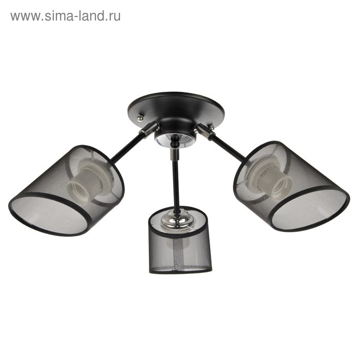 Люстра "Модерни" 3x60Вт Е27 черный 25x45x45 см. - Фото 1